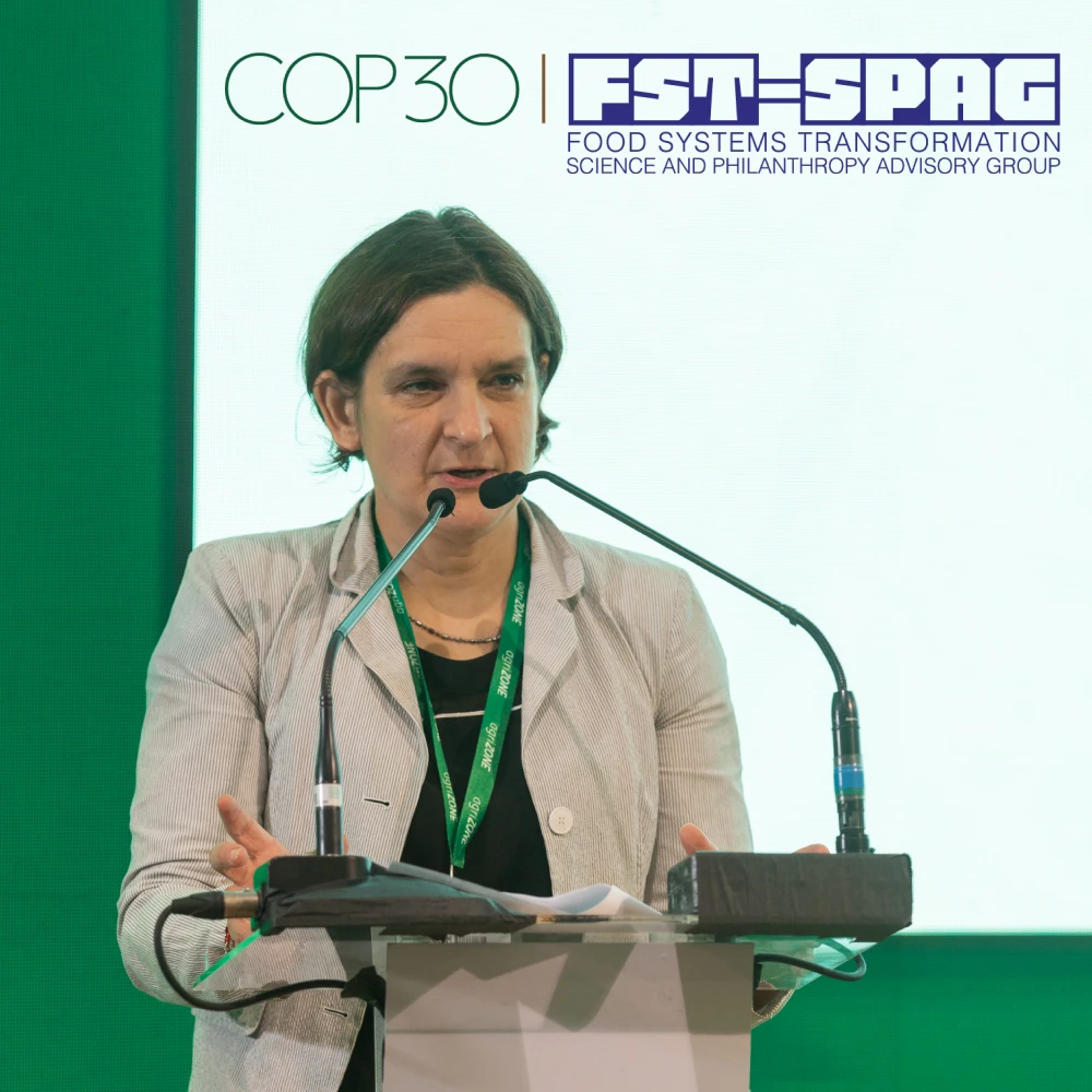 Nobel laureate Esther Duflo introduces FST-SPAG at COP30