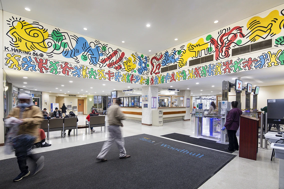Keith Haring mural (2023; mural 1986)